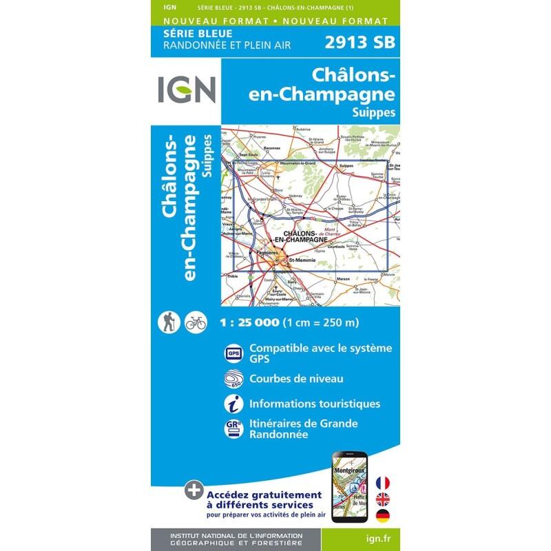 Ign - 2913sb Châlons-en-champagne Suippes - Carte - Taille Unique - Decathlon