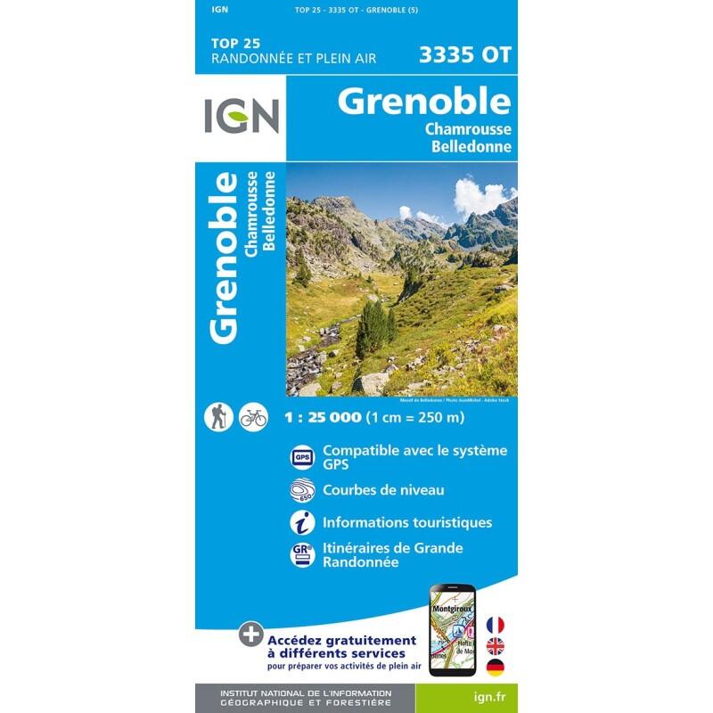 Ign - 3335ot Grenoble Chamrousse Belledonne - Carte - Taille Unique - Decathlon
