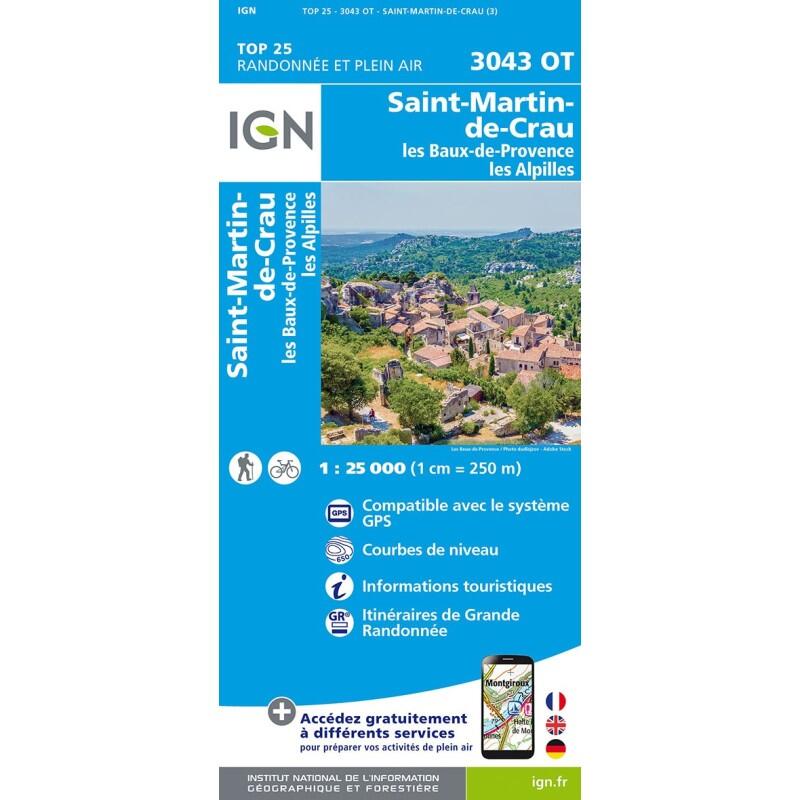 Ign - 3043ot St Martin De Crau Les Baux De Provence Les Alpilles - Carte - Taille Unique - Decathlon