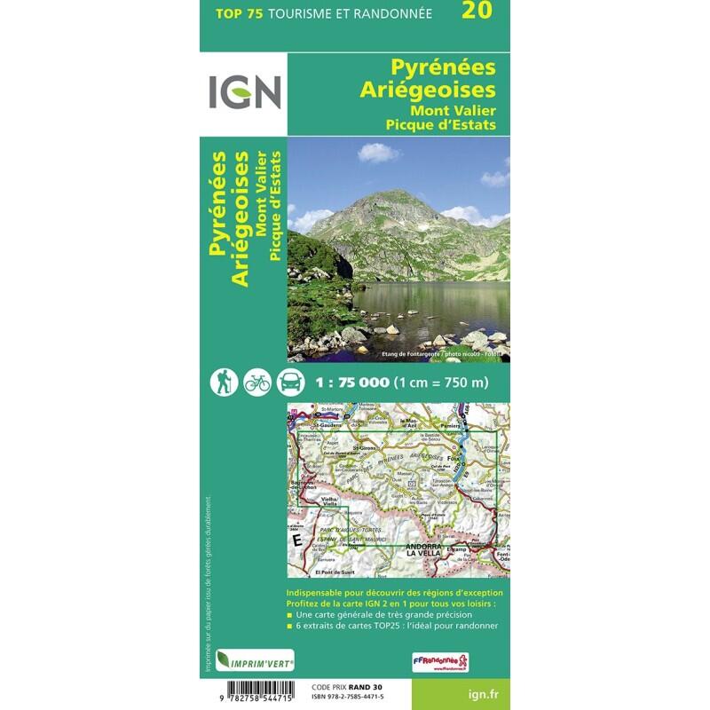TOP75020 PYRENEES ARIEGEOISES MONT VALIER PIQUE D'ESTATS 2/2