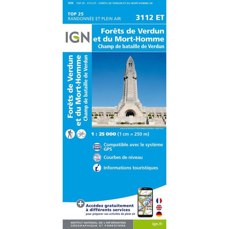 Ign - 3112et Forets De Verdun Et Du Mort Homme - Carte - Taille Unique - Decathlon
