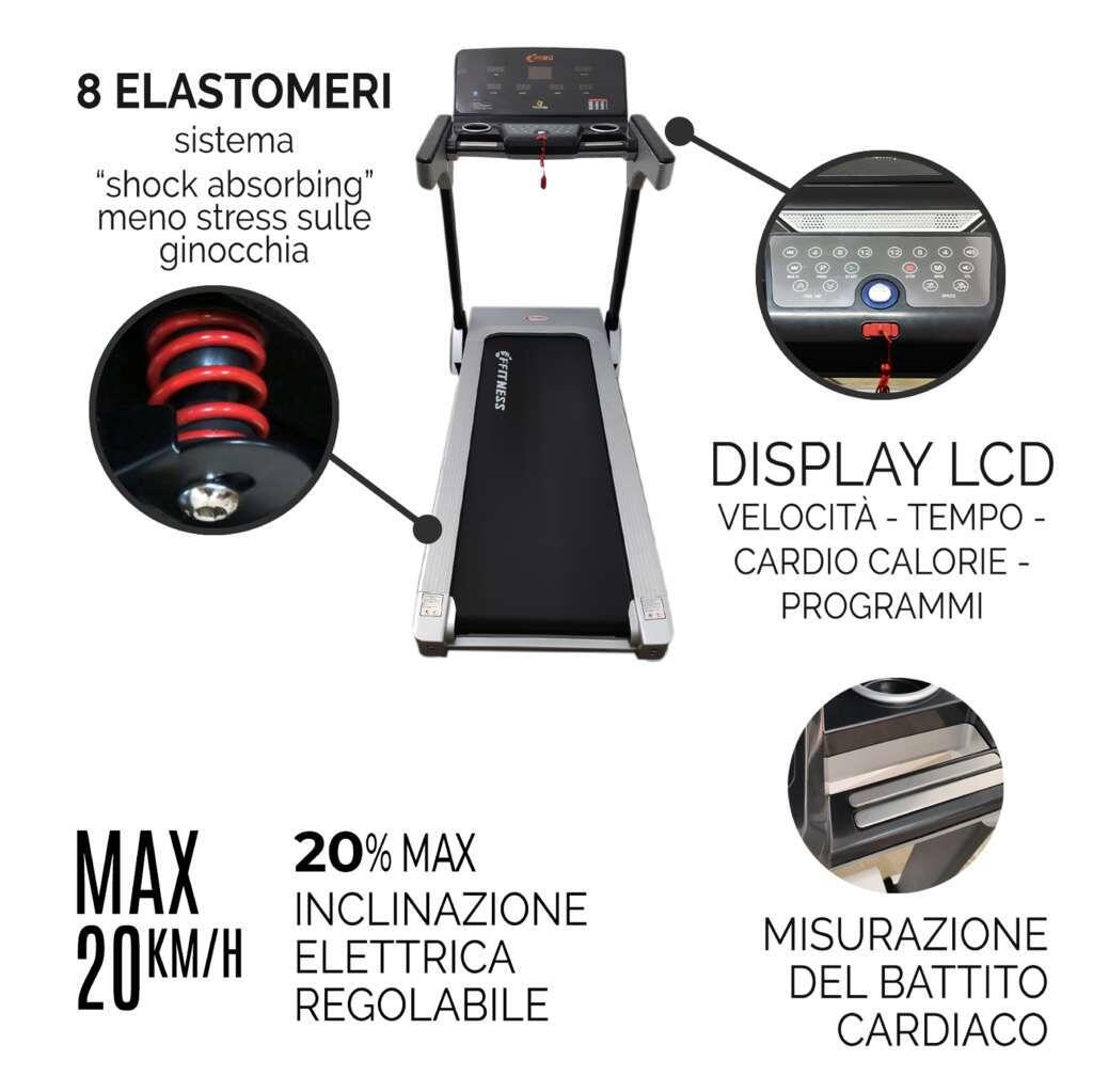 Tapis Roulant Elettrico 20 km/h FF 7/7