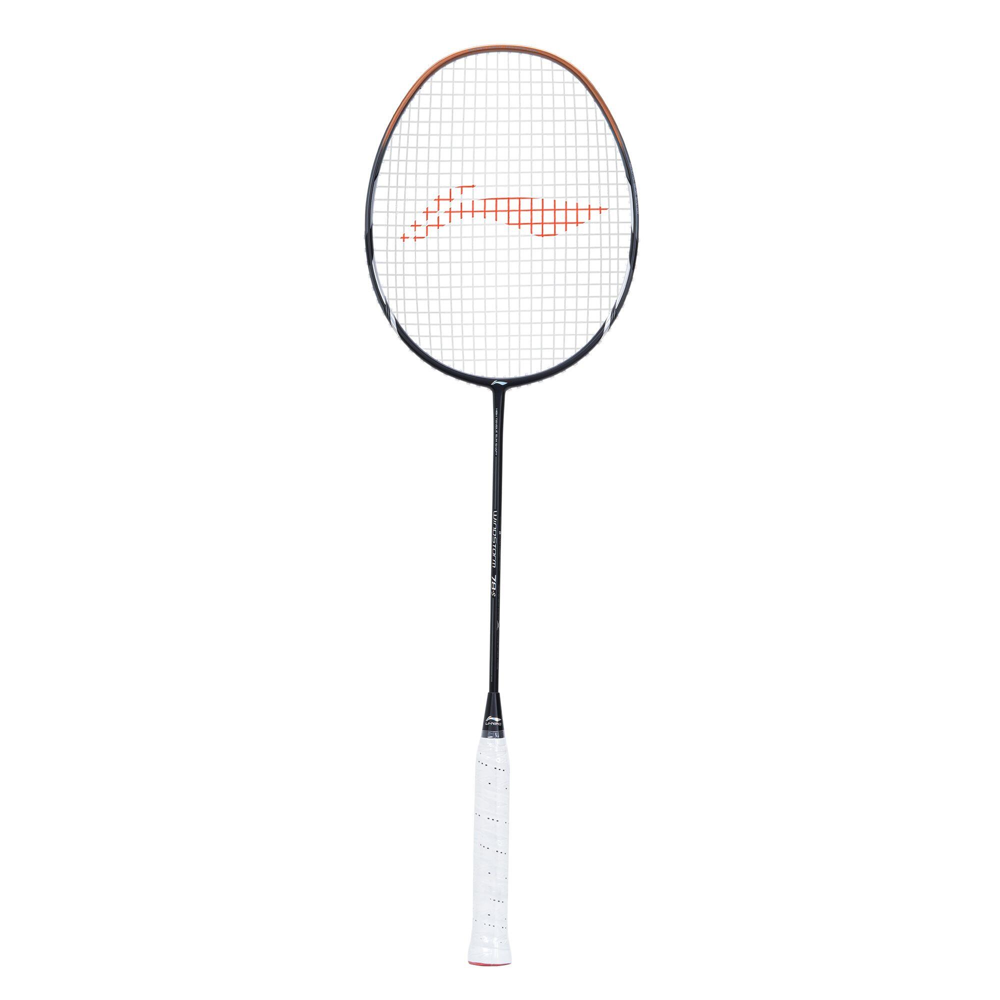 Windstorm 78-S Unstrung Badminton Racket (Black/Bronze/Silver)