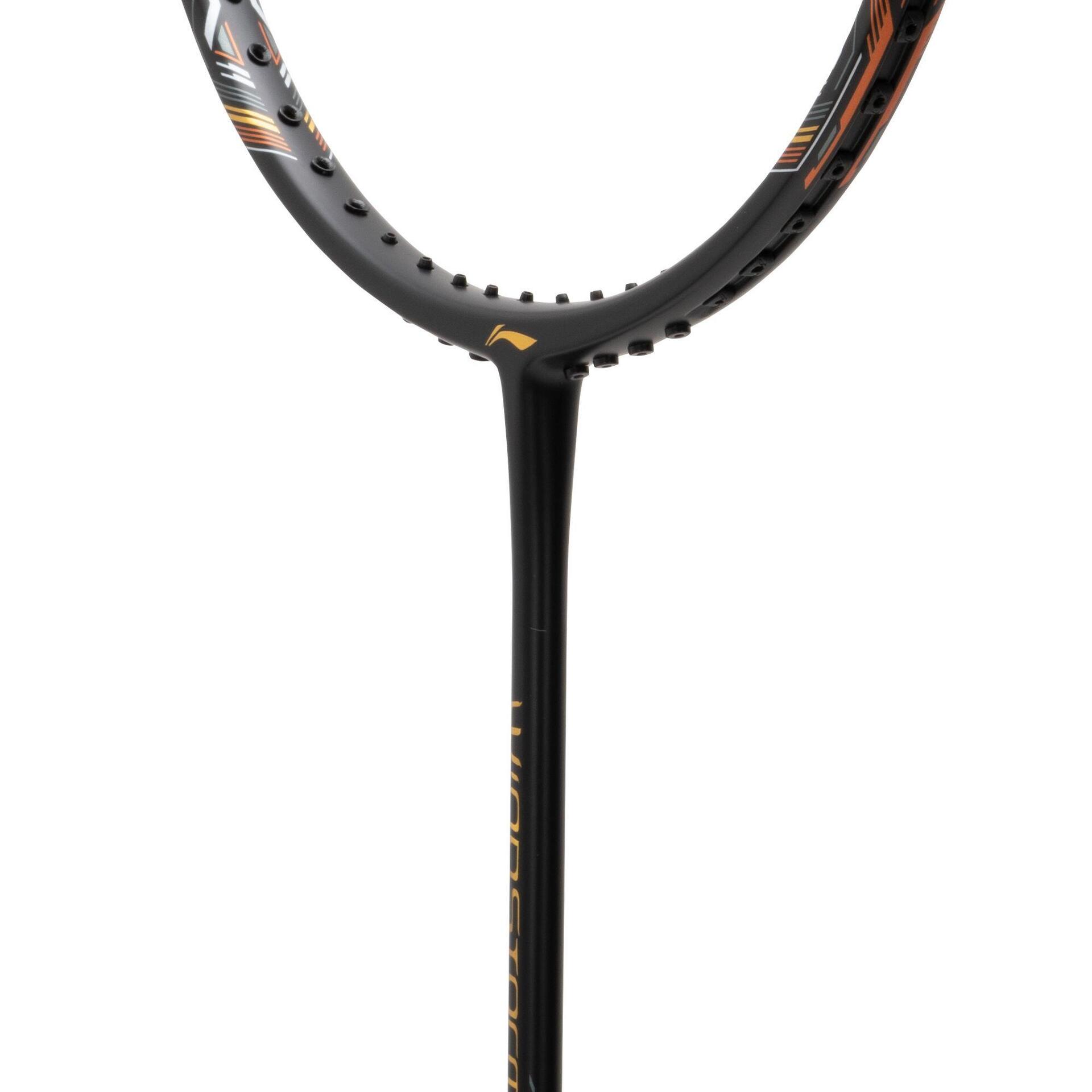 Windstrom Superlight Racket Windstorm 75-S Unstrung Badminton Racket (Black/Gold/Copper)