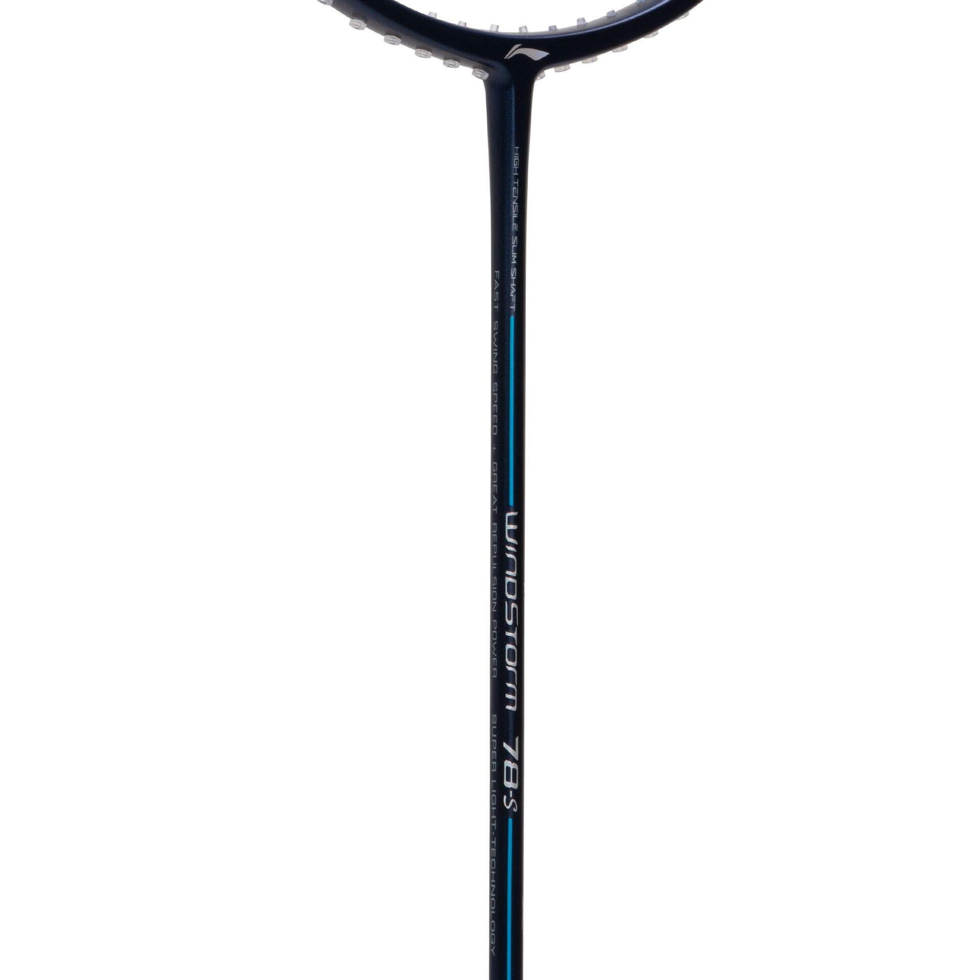 Windstrom Superlight Racket Windstorm 78-S Unstrung Badminton Racket (Navy/Lime/Silver)