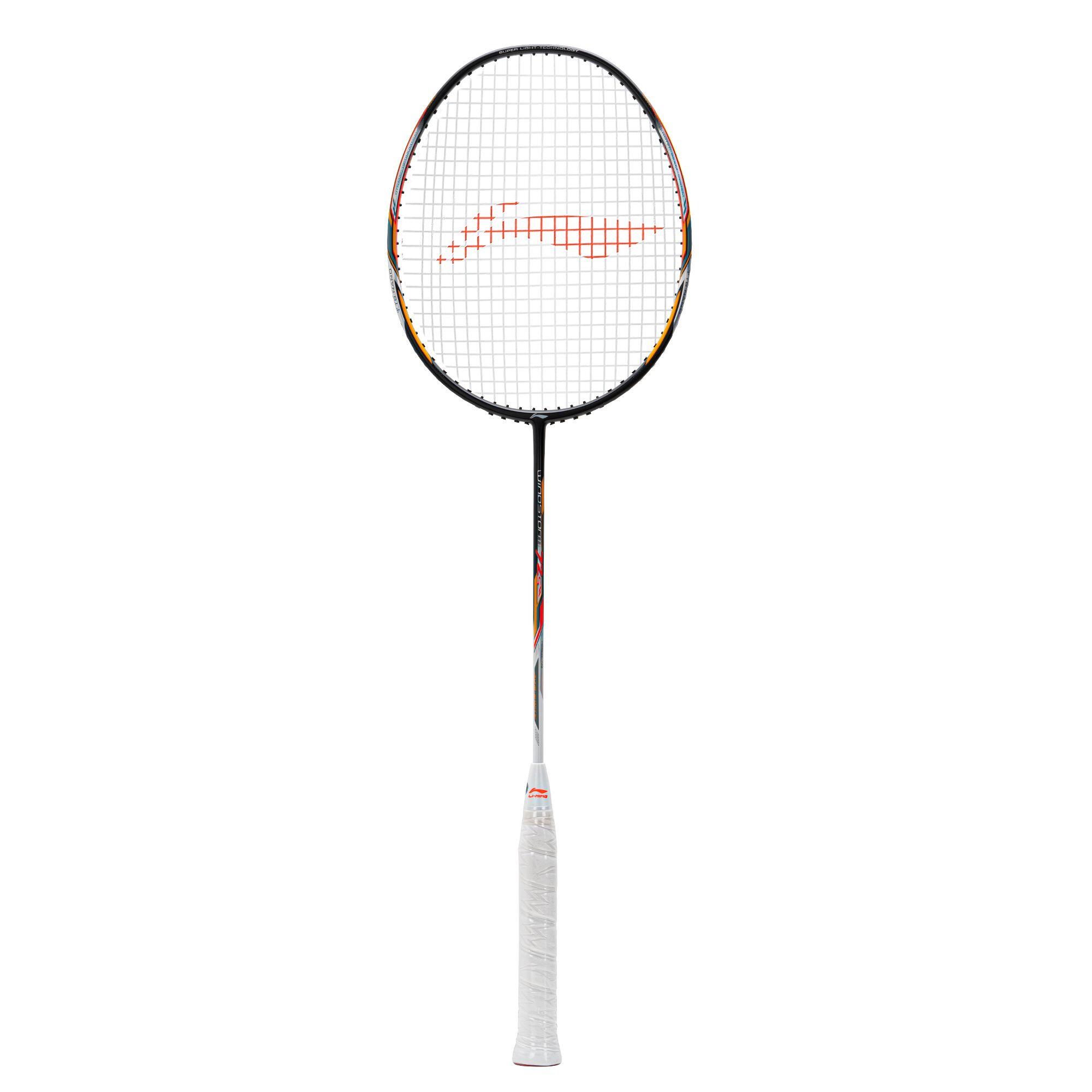 Windstorm 72 S-Type Unstrung Badminton Racket (Black/White