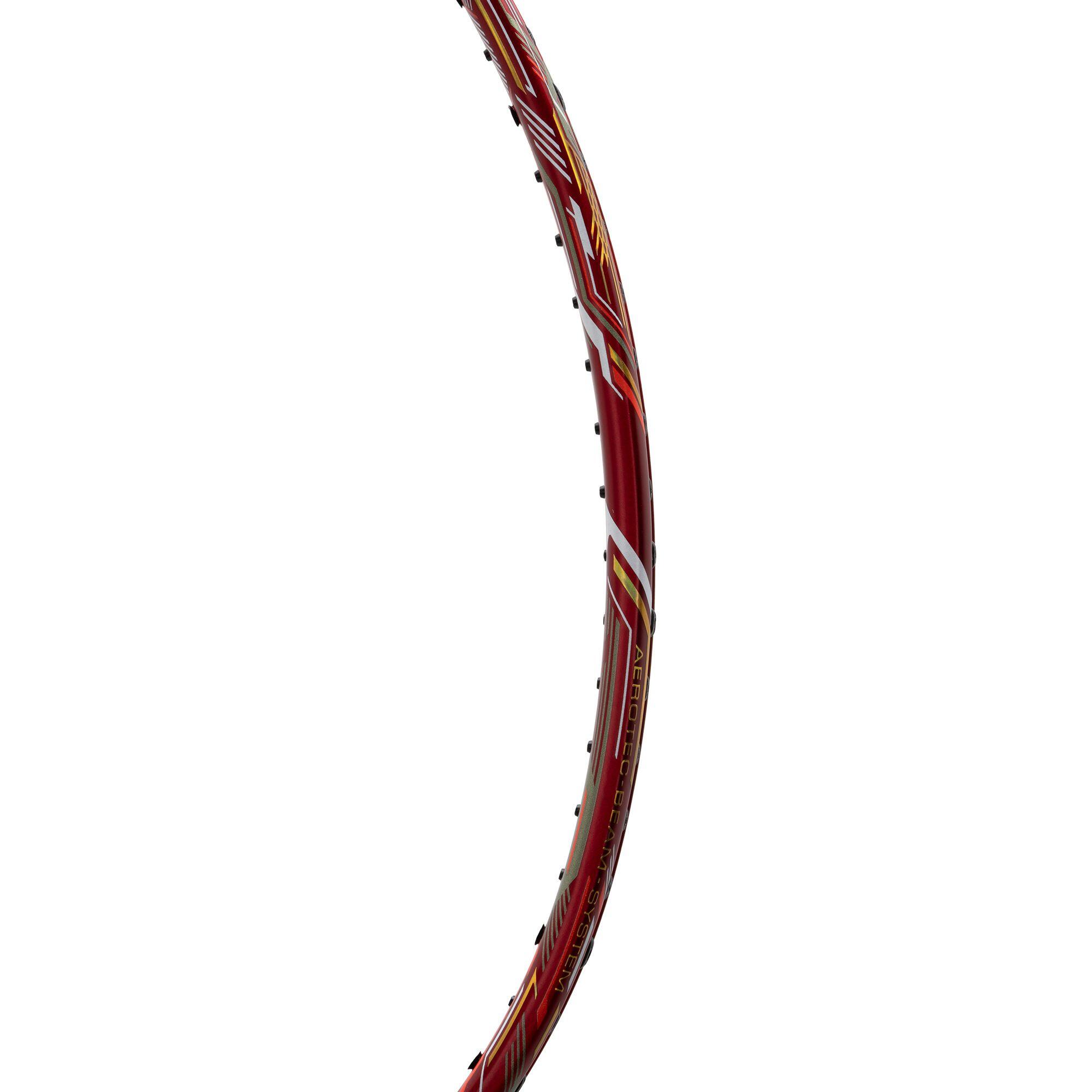 Windstorm 75-S Unstrung Badminton Racket (Red/Gold/White)