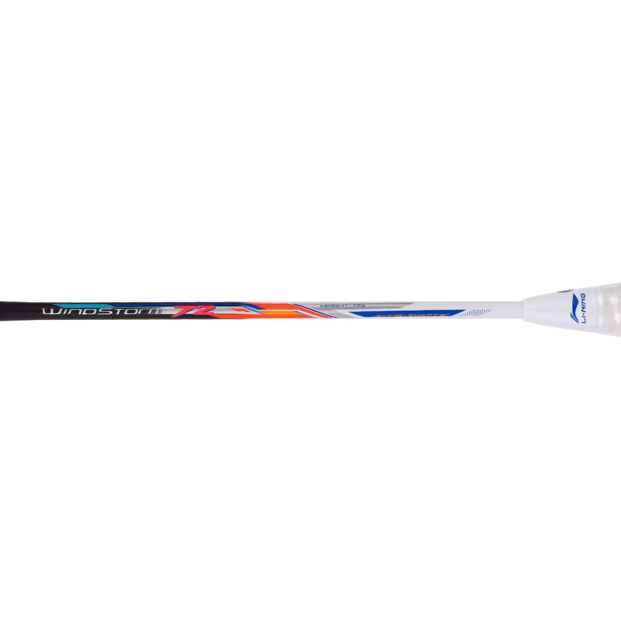 Windstorm 72 Unstrung Badminton Racket (Black/Orange/White)