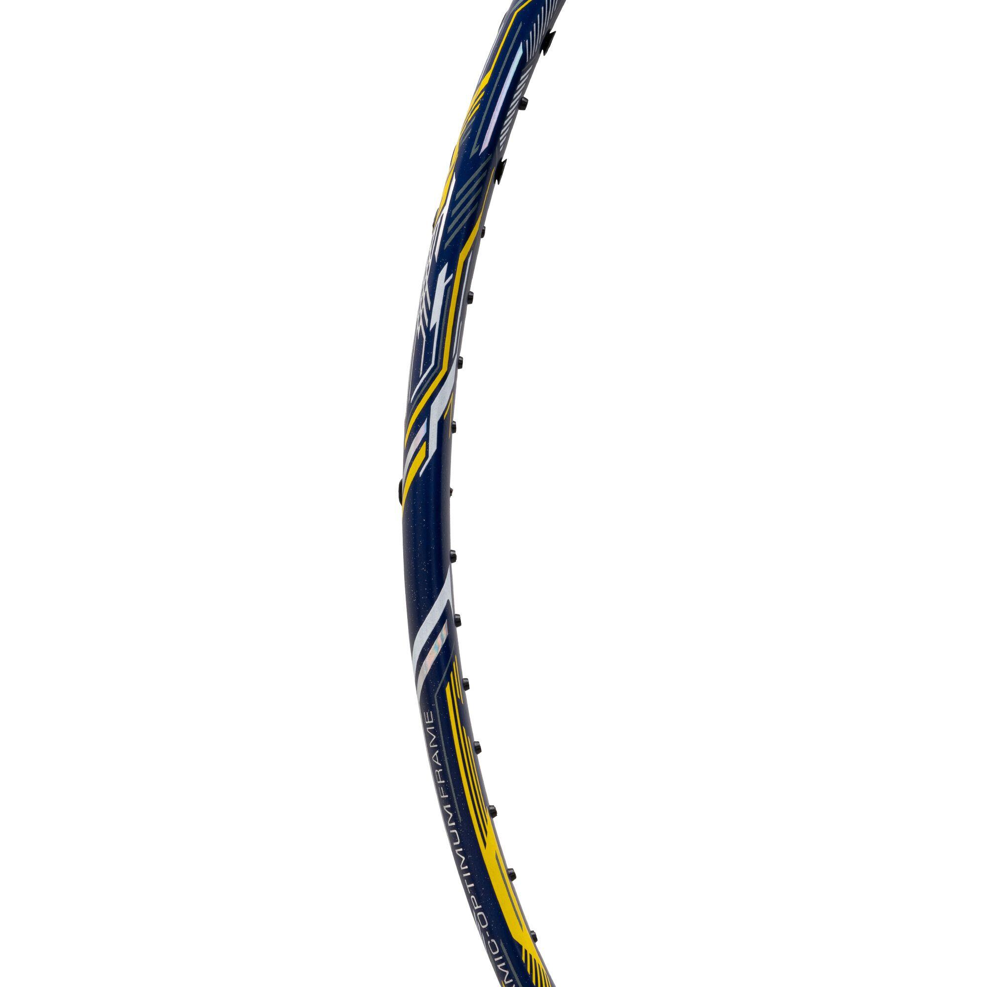 Windstorm 75-S Unstrung Badminton Racket (Navy/Silver/Yellow)