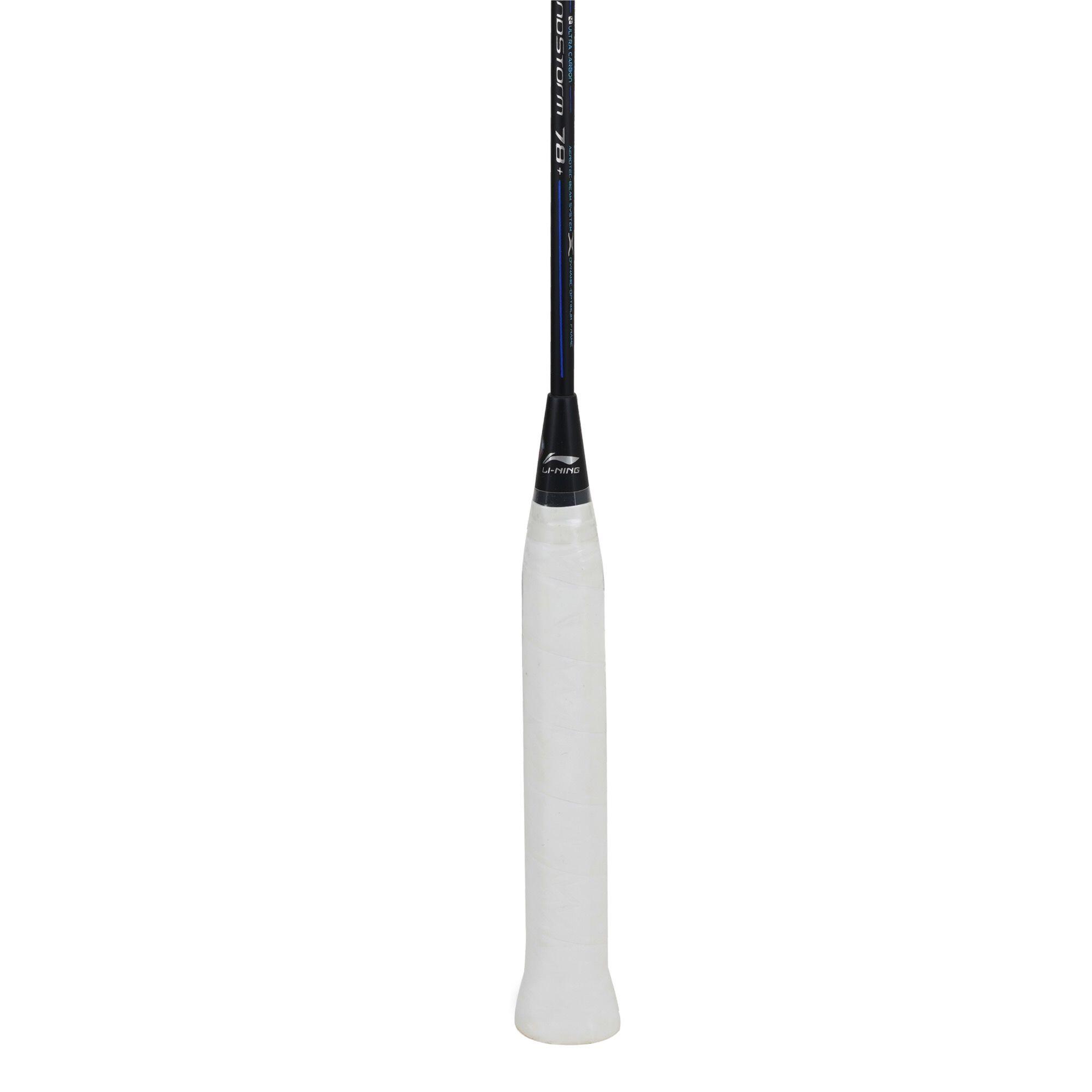 Windstorm 78+ Unstrung Badminton Racket (Black/Silver/Blue)