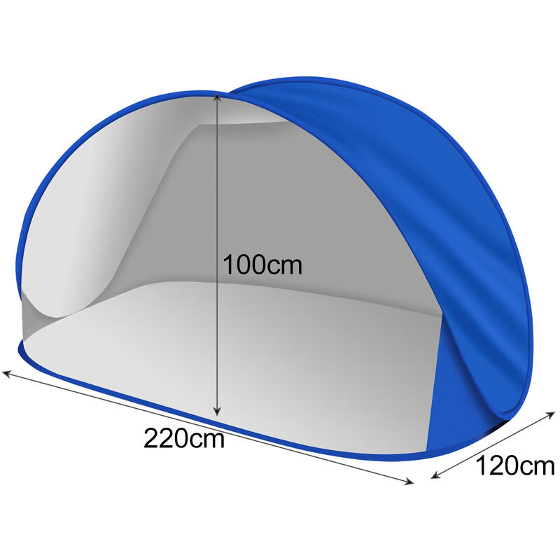 Namiot Plażowy Parawan Samorozkładający Duży Ogrodowy XL na Plażę 190x120cm