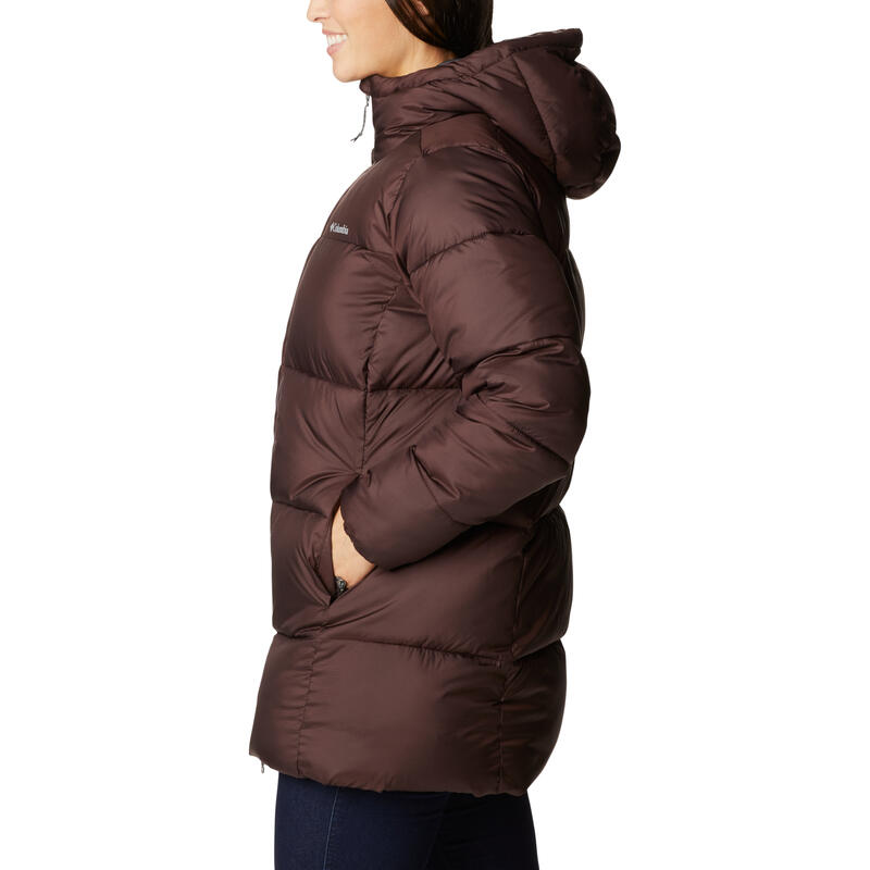 Női dzseki, Columbia Puffect Mid Hooded Jacket, barna