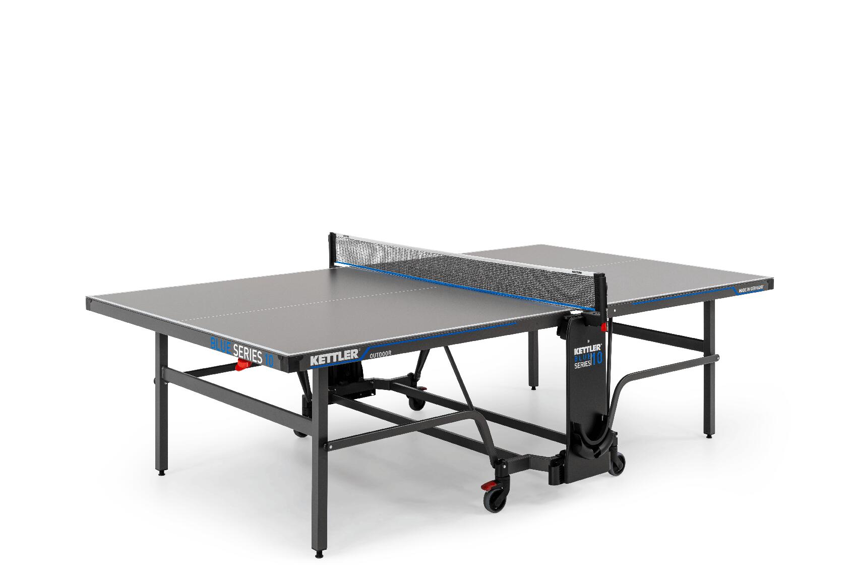 Table De Tennis KETTLER K1 – Extérieur/Intérieur, Format Tournoi, Plateau 4 Mm Anti-Rayures, Pliable, Fabriquée En Allemagne