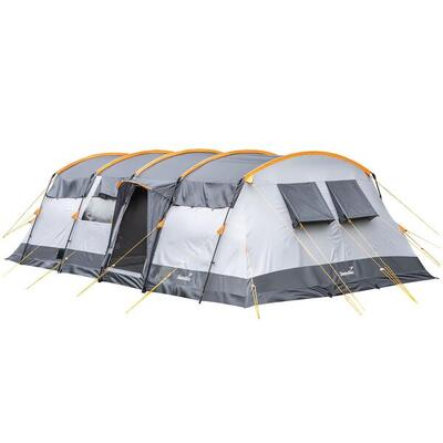 Tunneltent hurricane 12 sleeper protect - 12 pers. - ingenaaide vloer, 2 cabines