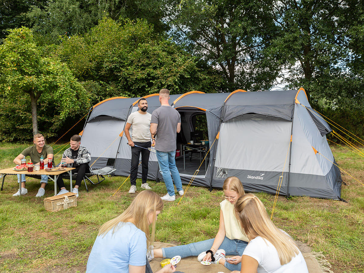 Tente tunnel Hurricane 12 Sleeper Protect - 12 places - Sol cousu, 2 cabines 6/8
