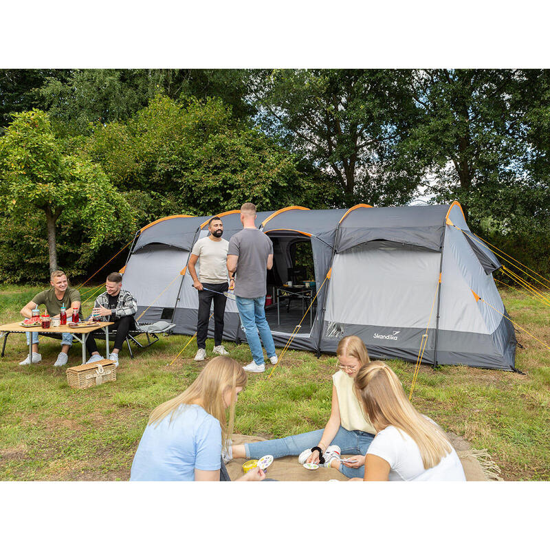 Tente tunnel Hurricane 12 Sleeper Protect - 12 places - Sol cousu, 2 cabines