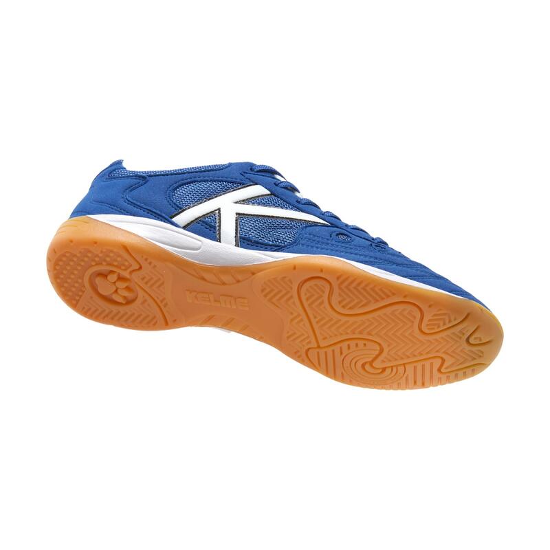 Zapatillas De Fútbol Sala Niños Kelme Indoor Copa En Color Royal Y Blanco