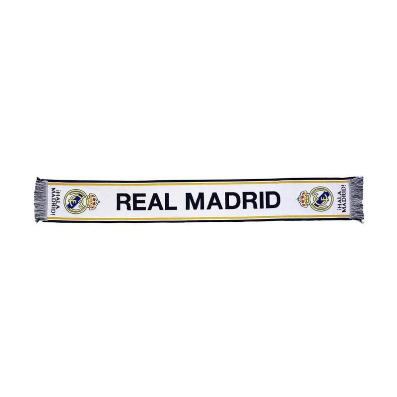 Bufanda Fútbol Real Madrid CF Telar Oficial Hala Madrid 120x20 cm.