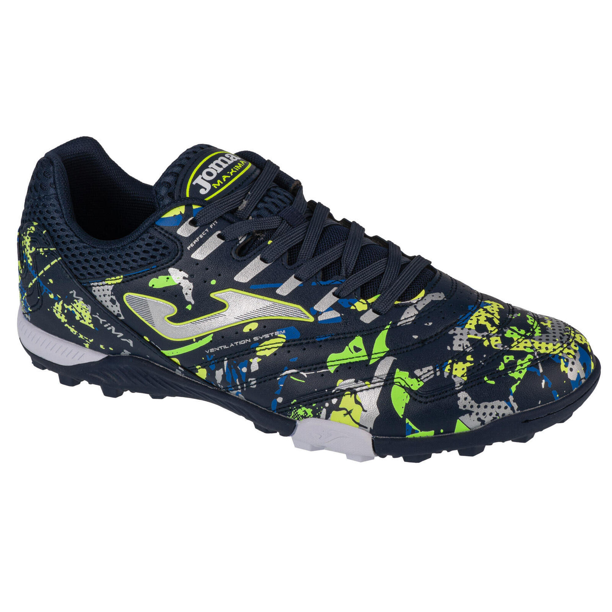Joma - Chaussures De Foot Turf Pour Hommes Maxima 24 Maxs Tf - Chaussures De Football - Bleu - 40 - Decathlon