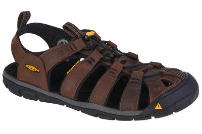 Herren CLEARWATER CNX LEATHER M Sandale Dunkle Erde/Schwarz