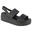 Damen-Sandalen Crocs brooklyn low wedge