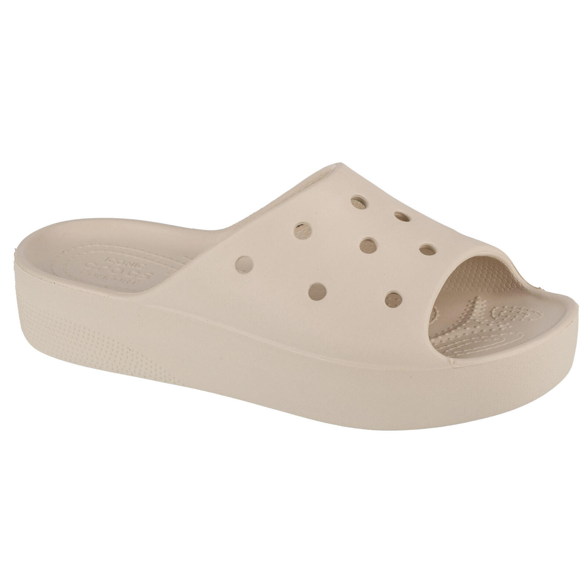 Crocs - Chaussons Pour Femmes Classic Platform Slide - Sandales - Gris - Decathlon