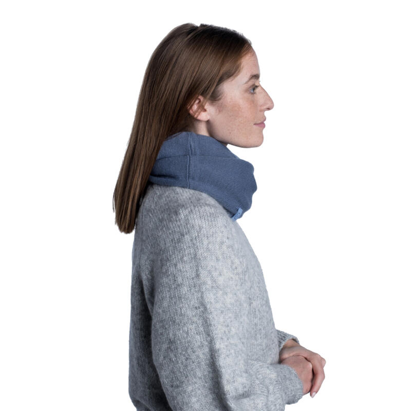 Snood de invierno para mujer Buff Knitted Infinity azul