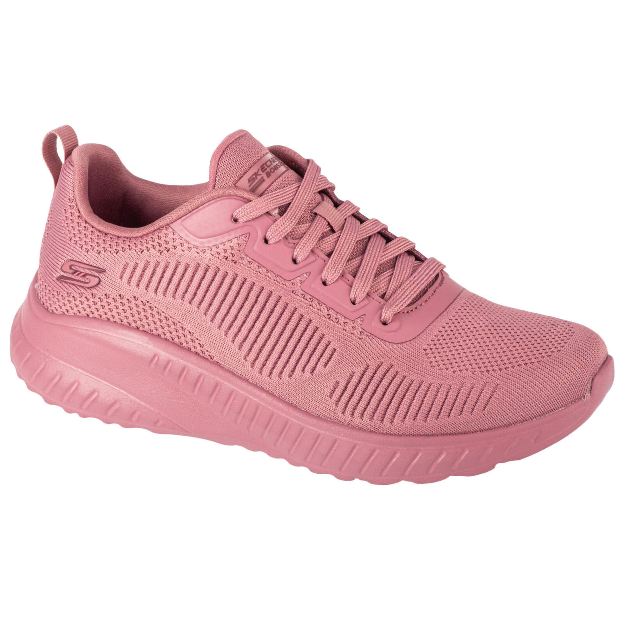 Skechers - Sneakers Pour Femmes Bobs Squad Chaos - Face Off - Baskets - Rose|rouge - 37 - Decathlon