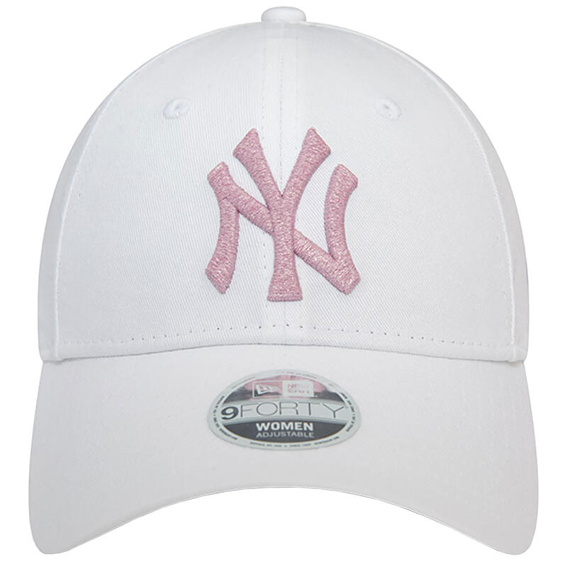 Női baseball sapka, New York Yankees Wmns Metallic Logo Cap, fehér