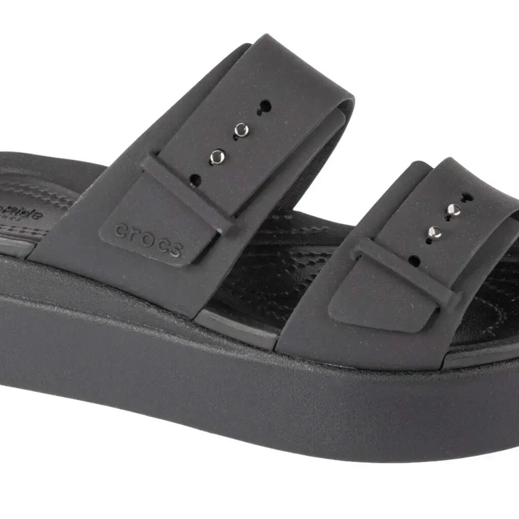Mules Crocs BROOKLYN BUCKLE LOWWDG Noir