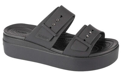 Sandalias Mujer Crocs Brooklyn Buckle Negro
