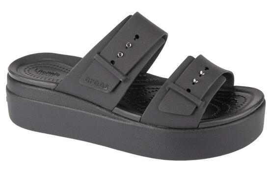 Mules Femme Mules Crocs BROOKLYN BUCKLE LOWWDG Noir Noir