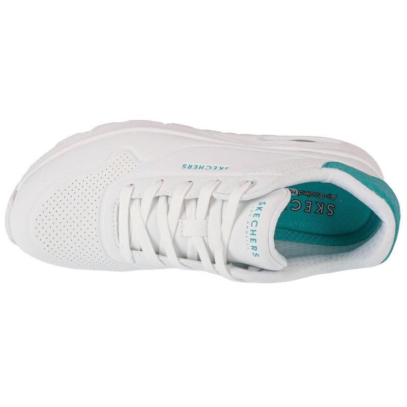 Baskets Femme Baskets Skechers UNO - POP BACK Blanc Blanc Skechers