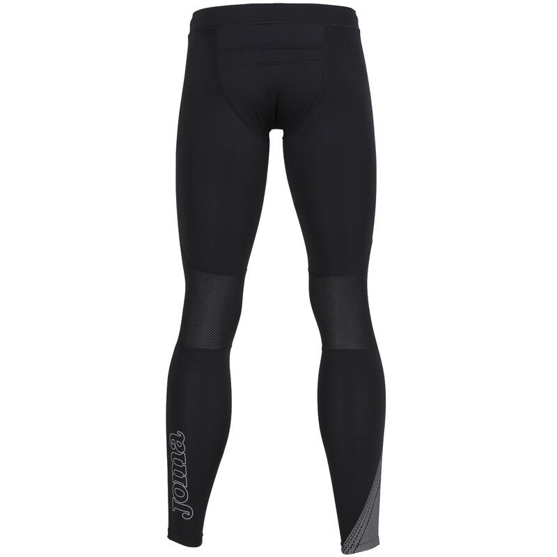 Férfi leggings, Joma Running Night Men Long Tights, fekete