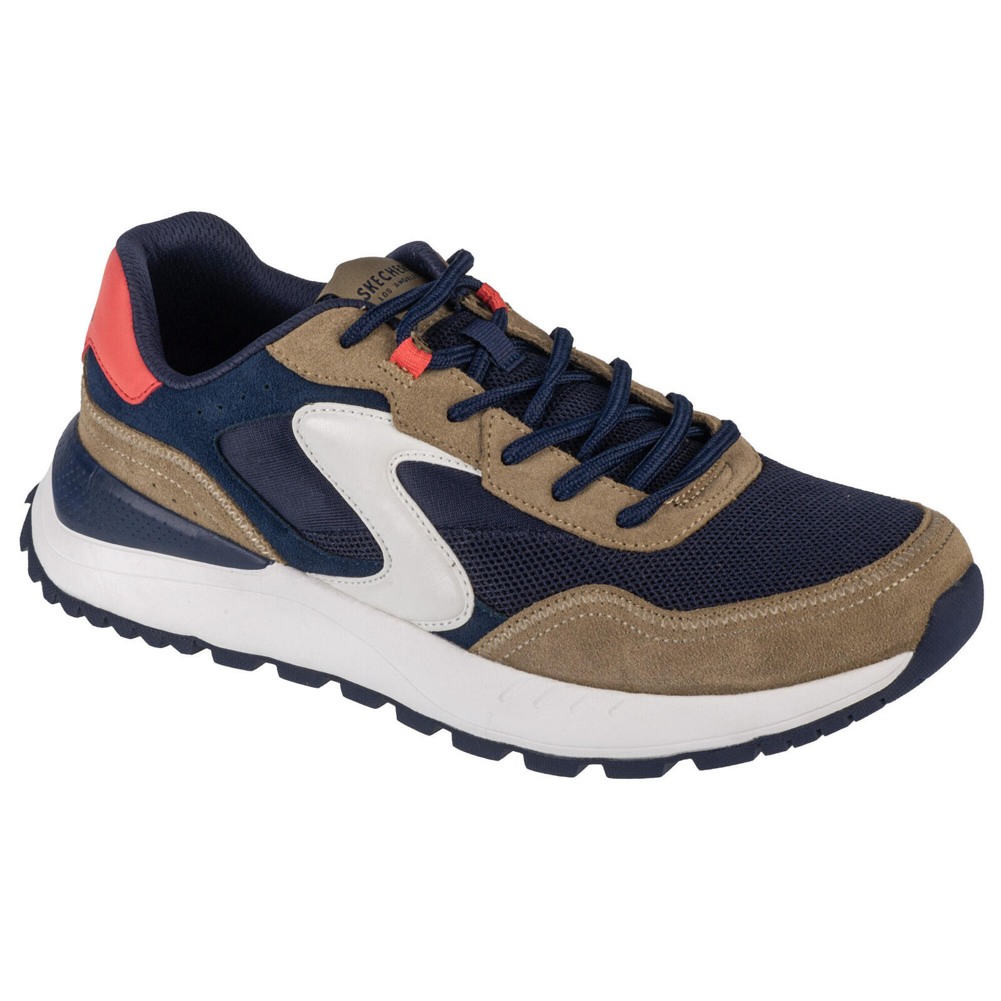 SKECHERS Homme FURY FURY LACE LOW Sneakers Brown / Grey / Blue / Yellow