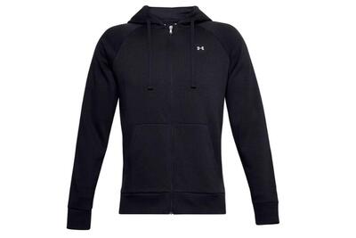 Kap under armour ua rival fleece fz hoodie, zwart, mannen