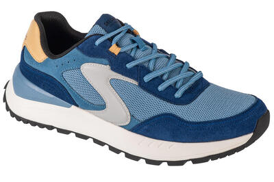 Skechers heren fury fury lace low sneakers bruin / grijs / blauw / geel