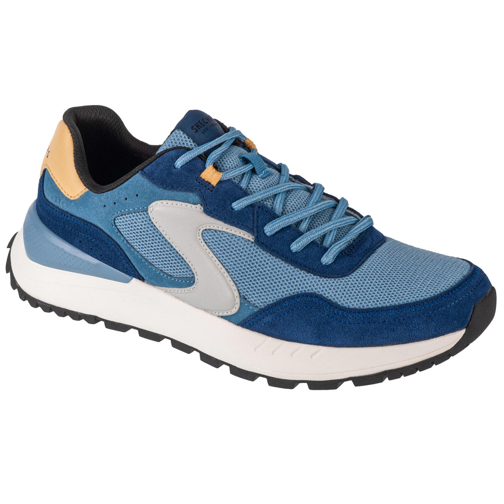 SKECHERS Uomo FURY FURY LACE LOW Sneakers Marrone / Grigio / Blu / Giallo