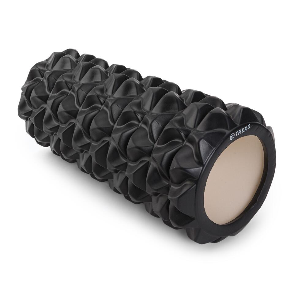 Rouleau De Massage Noir – 44 Cm – Mousse – Neuf – Pour Gym Et étirements