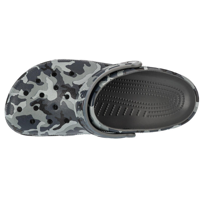 Chanclas Mujer Crocs Classic Printed Camo Clog Gris