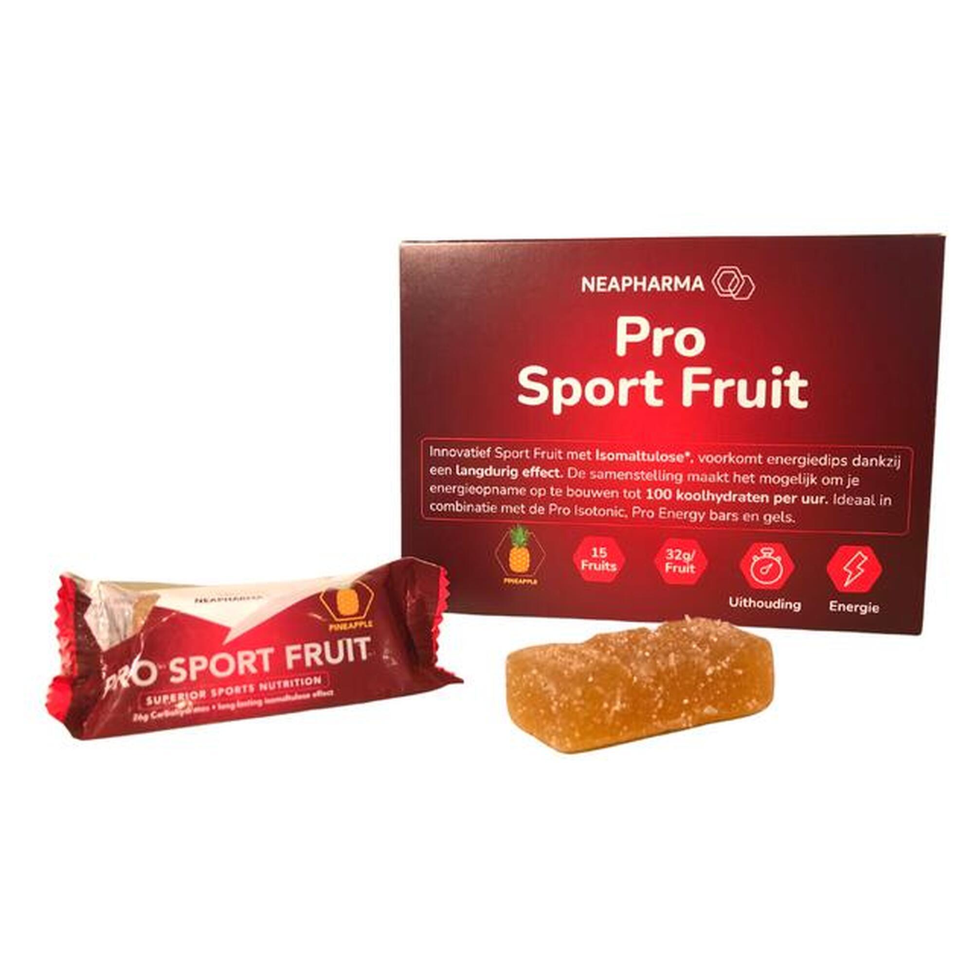 10 Sport Fruit energy chew ananas & langdurige isomaltulose werking ,100% vegan