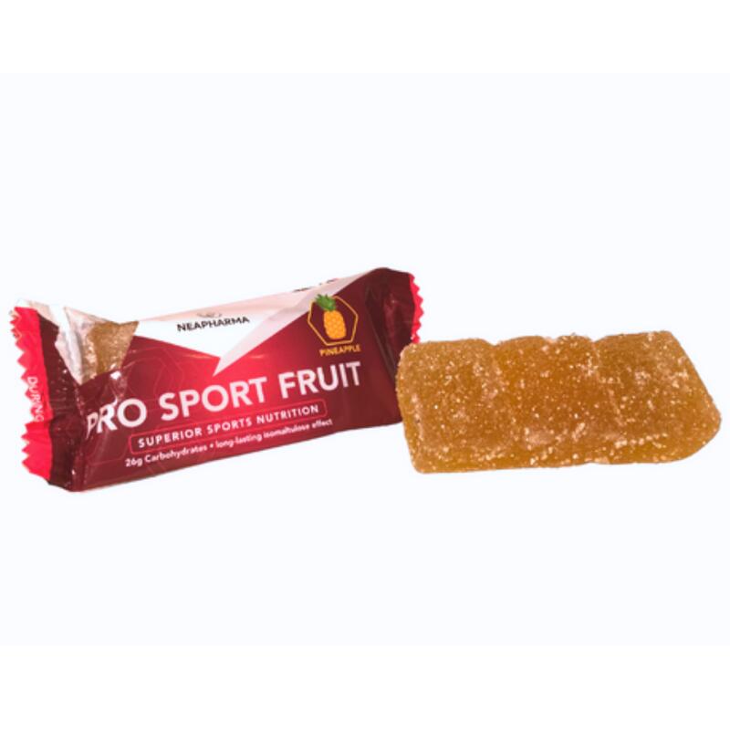 10 Sport Fruit energy chew ananas & langdurige isomaltulose werking ,100% vegan