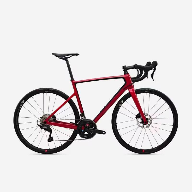 Seconde vie - VELO DE ROUTE EDR CF SHIMANO 105 12 VITESSES ROUGE - EXCELLENT