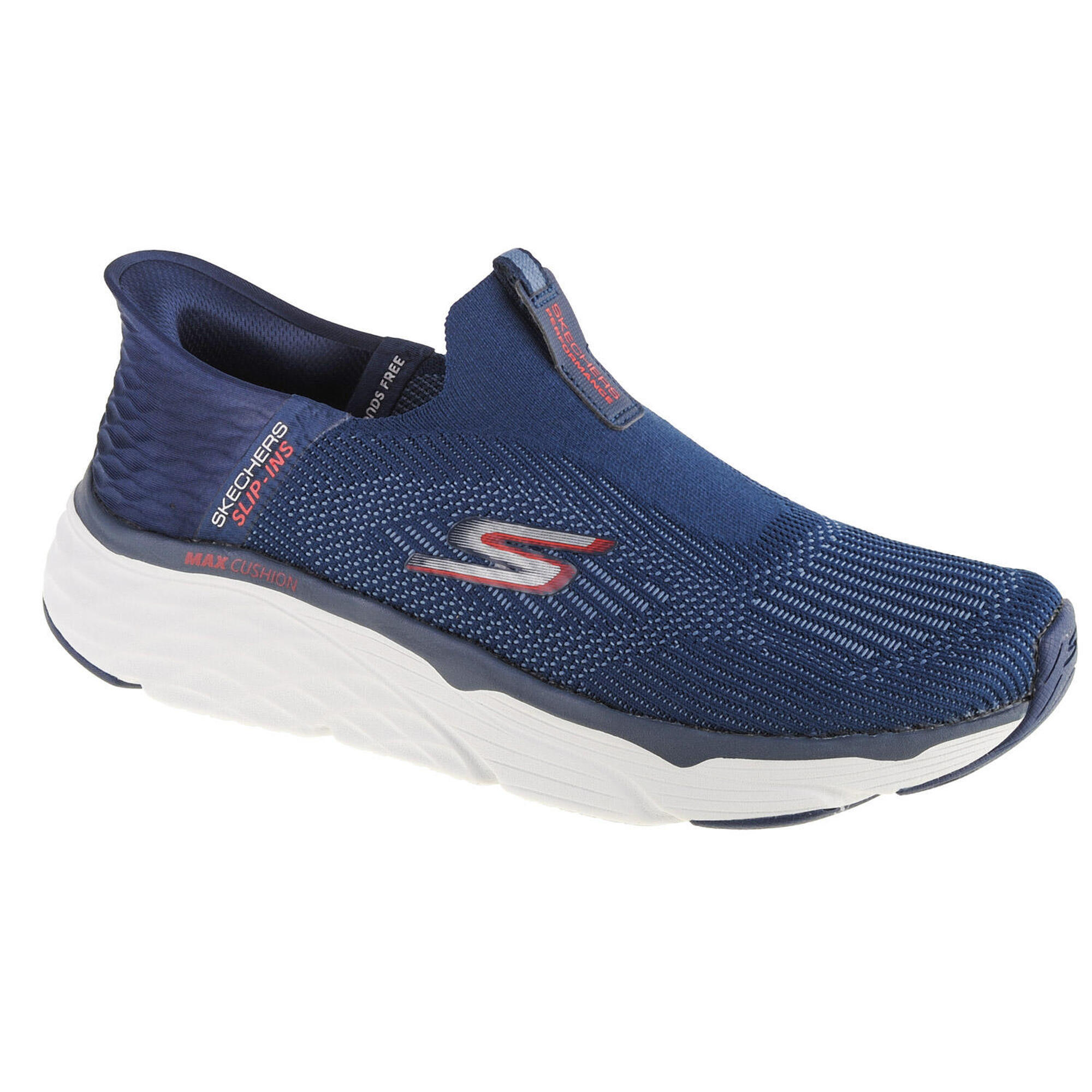 Skechers - Sneakers Pour Hommes Skechers Max Cushioning - Advantageous Slip-ins - Chaussures De Sport - Bleu|orange - 43 - Decathlon