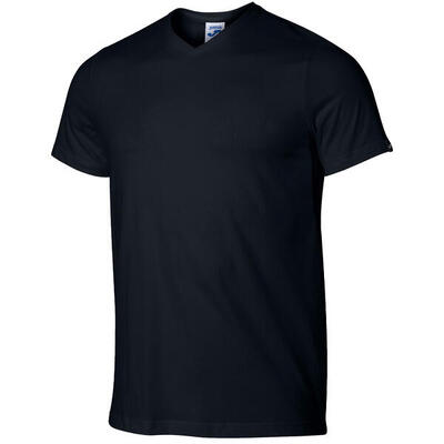 T-shirt korte mouwen wandelen volwassenen slim fit, navy blauw