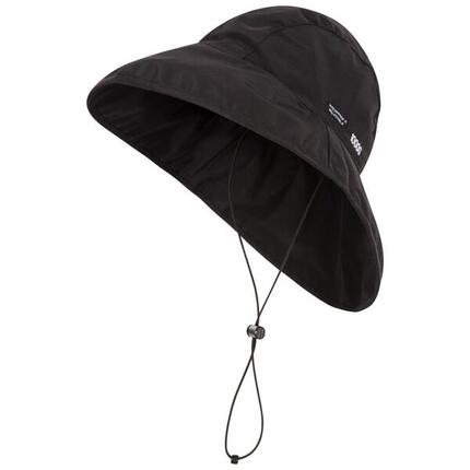 Dlx Ando - Chapeau Unisexe Imperméable avec Cordon - Noir
