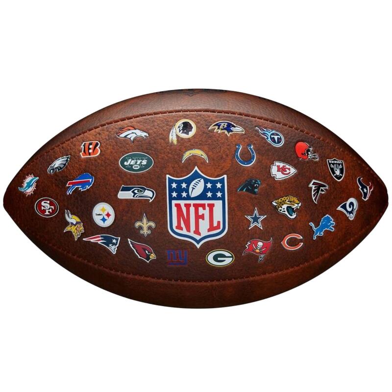 American football ball Wilson NFL JR Throwback FB 32 Team Logo Ball