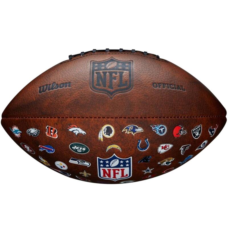 Globo fútbol de la NFL THROWBACK 32 Team Logo Junior Wilson