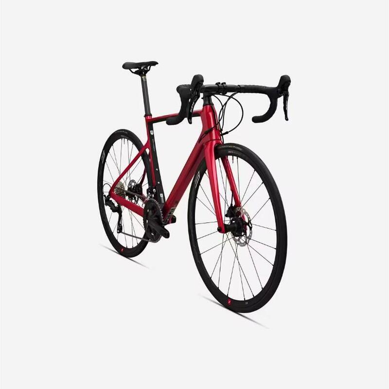 Seconde vie - VELO DE ROUTE EDR CF SHIMANO 105 12 VITESSES ROUGE - EXCELLENT