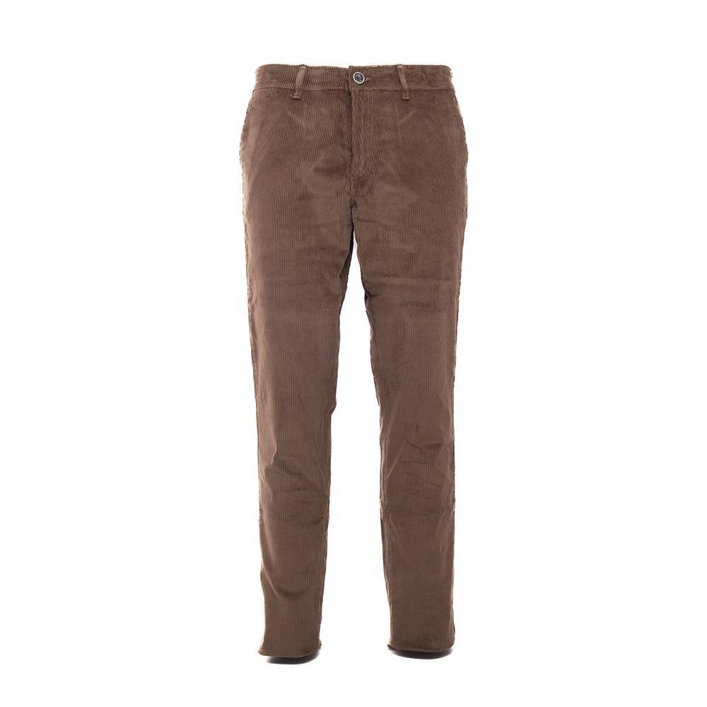 Pantalón Caza Hombre Pasión Morena 05033 Marrón Pana Elástica Slim